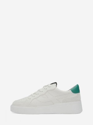 ASH Free Lage Sneakers Dames Wit Groen | 190634RUS