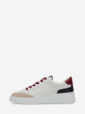 ASH Free Lage Sneakers Dames Zwart Wit Rood | 367180XNR