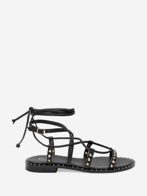 ASH Princess Platte Sandalen Dames Zwart | 546132OPW