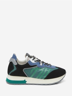 ASH Tiger Lage Sneakers Dames Zwart Groen | 381752SMV