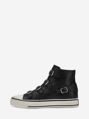 ASH Virgin Hoge Sneakers Dames Zwart | 842569MPD