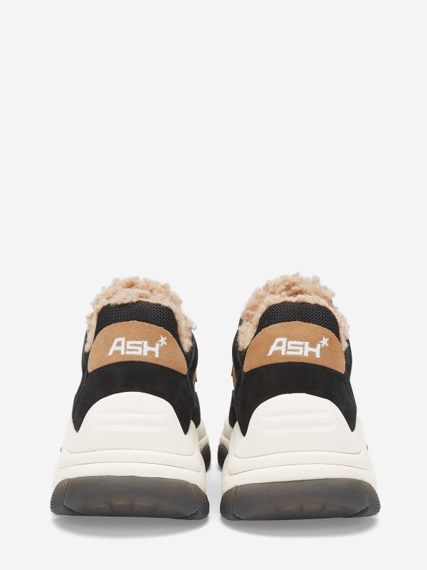 ASH Addict Fur Chunky Sneakers Dames Zwart | 280415EKO