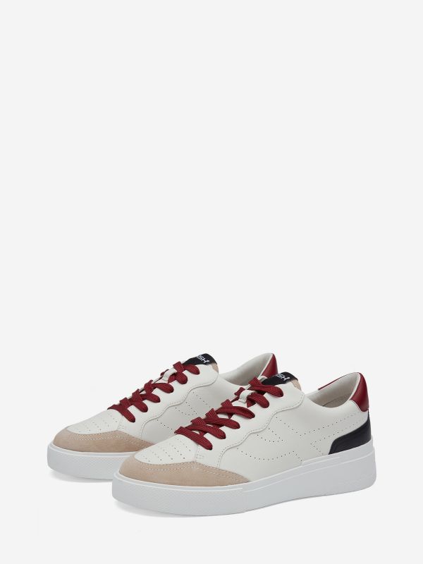 ASH Free Lage Sneakers Dames Zwart Wit Rood | 367180XNR