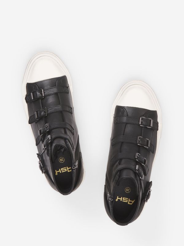 ASH Gang Hoge Sneakers Dames Zwart | 730964DMS