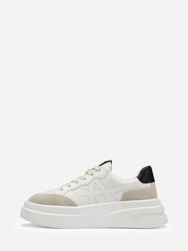 ASH Impuls Lage Sneakers Dames Wit Zwart | 264817SWU