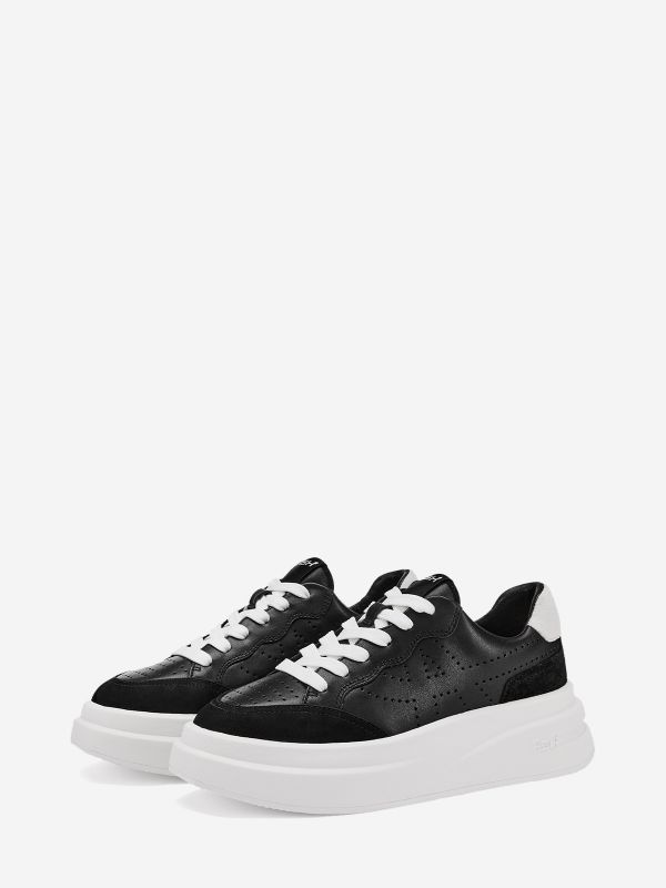 ASH Impuls Lage Sneakers Dames Zwart Wit | 506149VQE