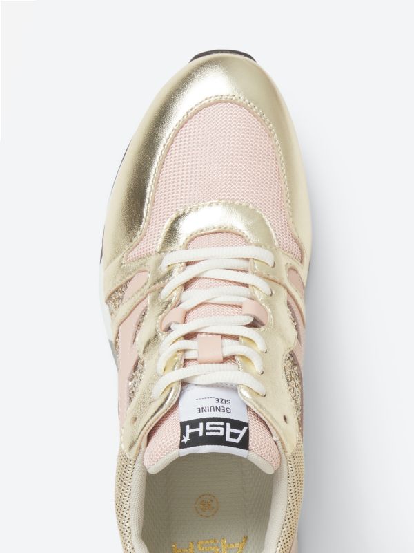 ASH Lux Lage Sneakers Dames Platine / Pinksalt | 716245HCV