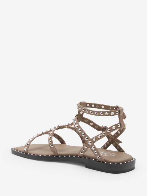 ASH Maeva Platte Sandalen Dames Fango | 643280TGZ