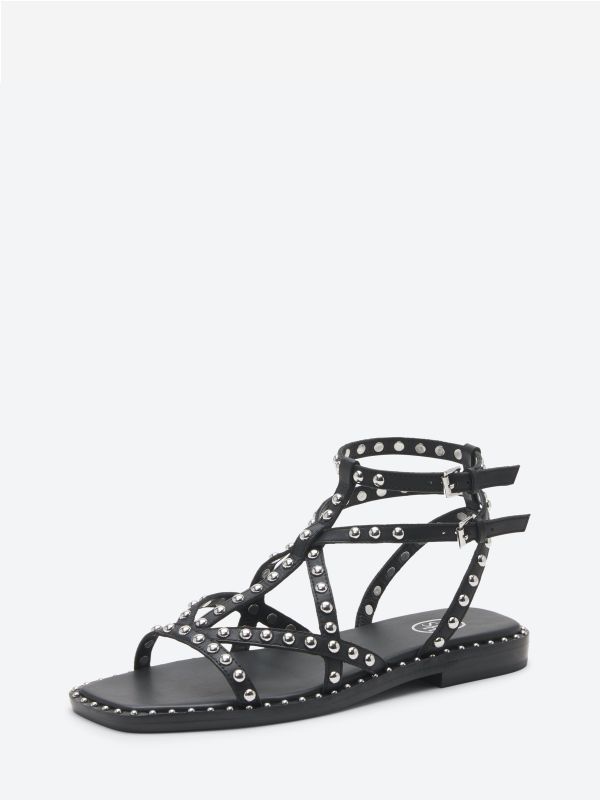 ASH Mamba Platte Sandalen Dames Zwart | 931582BMA