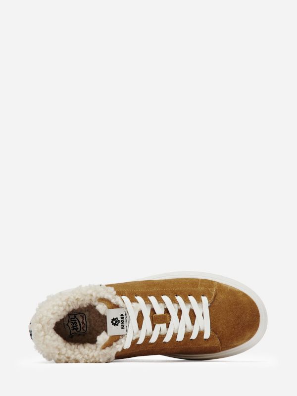 ASH Moby Be Kind Fur Lage Sneakers Dames Bruin Wit | 479516EBM