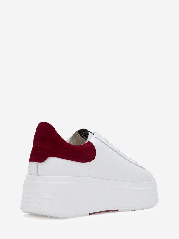 ASH Moby Lage Sneakers Dames Wit Rood | 765089WUQ