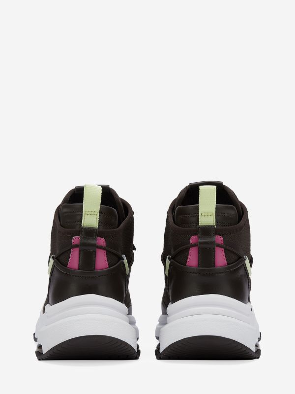 ASH Oddisey Lage Sneakers Dames Ganache / Ebano / Pale Lime / Azalea | 517934GPD