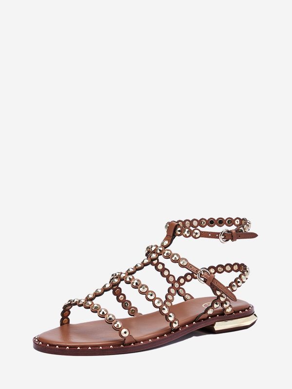 ASH Pamela Platte Sandalen Dames New Cinnamon | 083576YAW