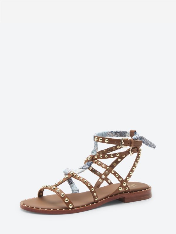 ASH Patchouli Platte Sandalen Dames Cuoio / Skylight | 047983VCI