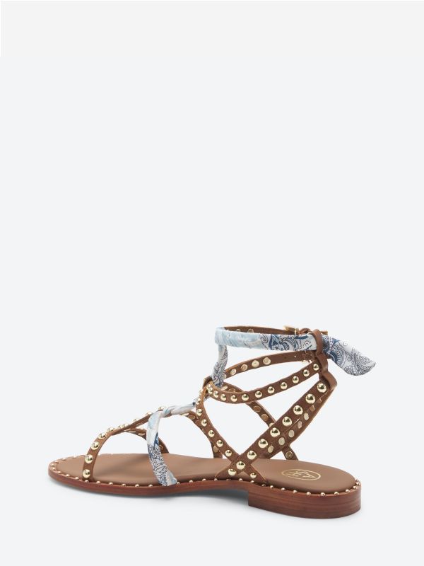 ASH Patchouli Platte Sandalen Dames Cuoio / Skylight | 047983VCI