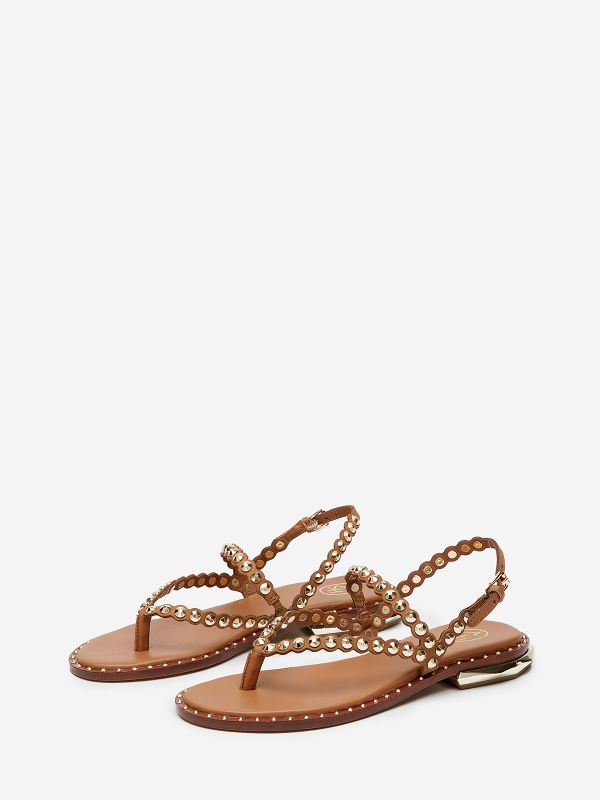 ASH Patchy Platte Sandalen Dames New Cinnamon | 257694VPN