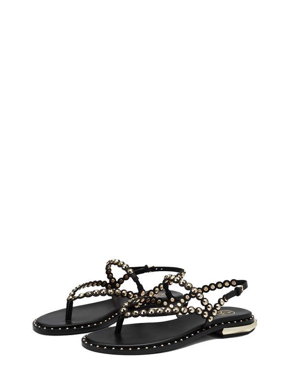 ASH Patchy Platte Sandalen Dames Zwart | 058741BOJ