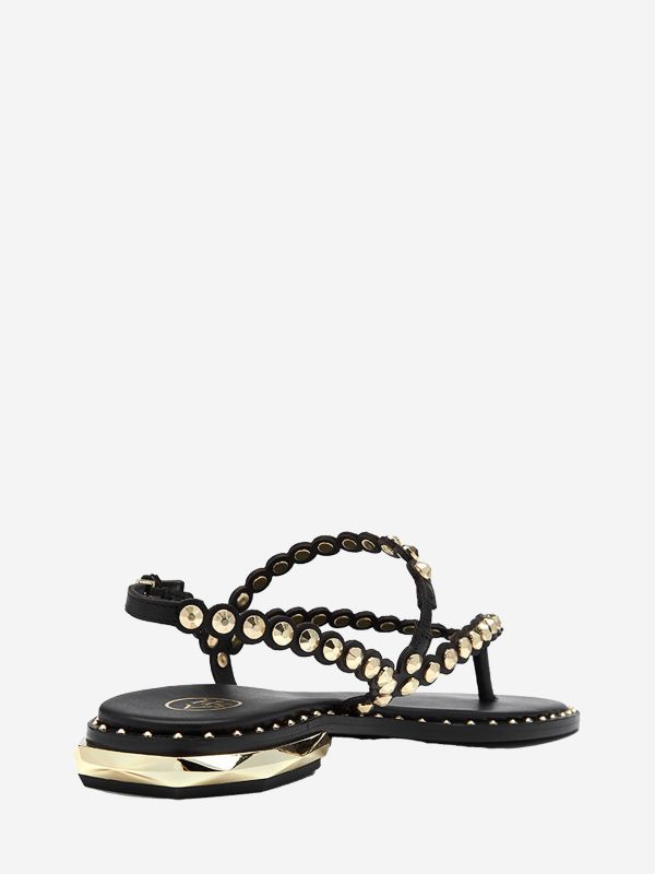 ASH Patchy Platte Sandalen Dames Zwart | 058741BOJ