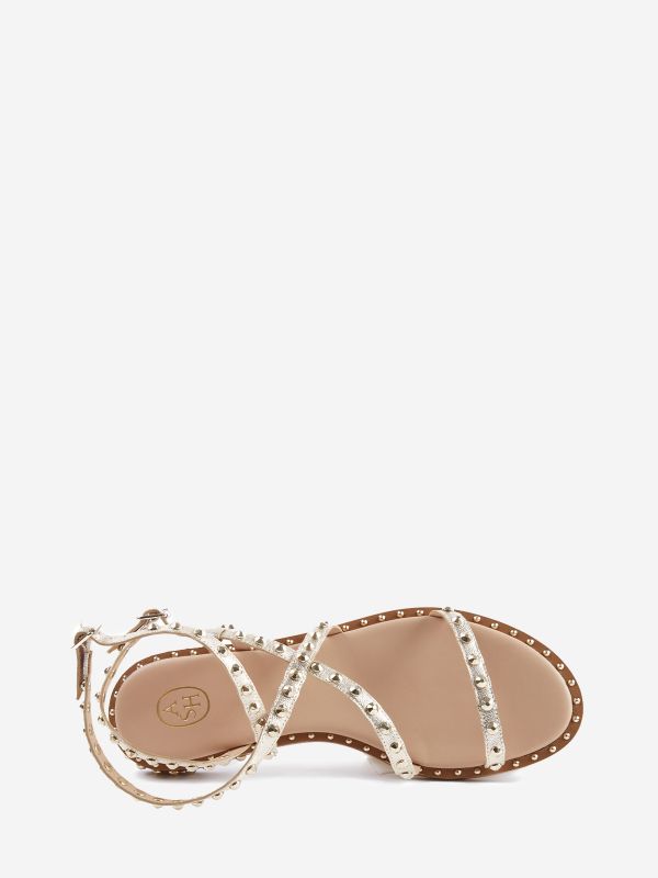 ASH Petra Platte Sandalen Dames Lichtgoud | 527381TZX