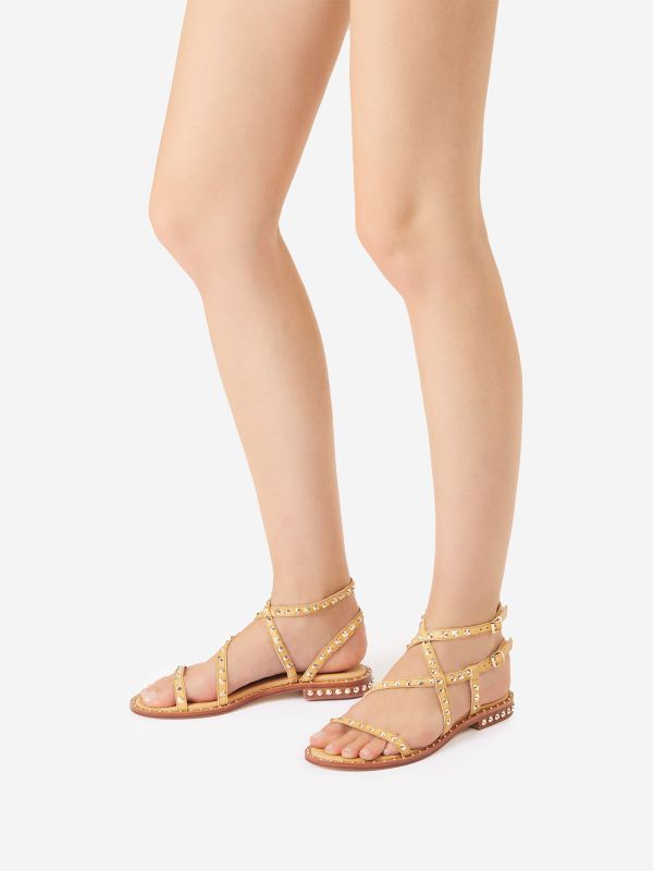 ASH Petra Platte Sandalen Dames Nude | 739540KGA