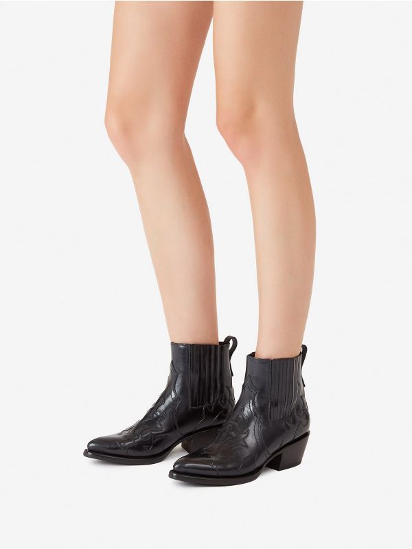 ASH Phoenix Mexican Boots Dames Zwart | 258473GIJ