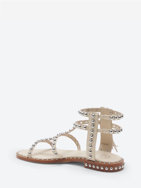 ASH Power Platte Sandalen Dames Eggnug | 423975HFQ