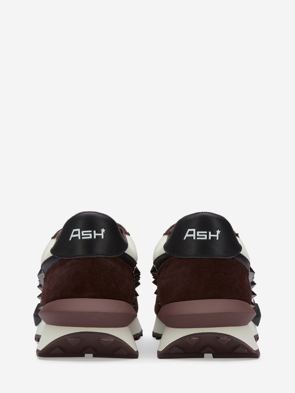 ASH Spider 168 Studs Lage Sneakers Dames Chocola Donkerzwart | 409872ULE