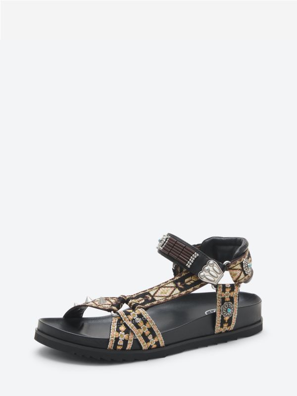 ASH Ugo Platte Sandalen Dames Zwart | 428139LDT