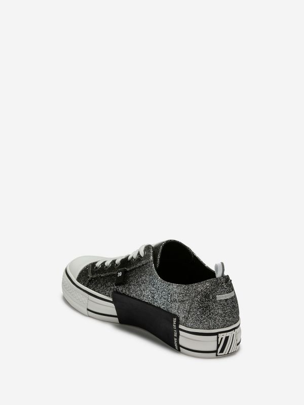 ASH Vanda Lage Sneakers Dames Zwart Zilver | 384072DYC