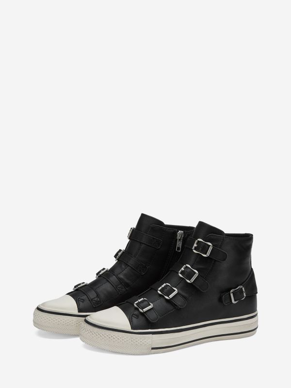 ASH Virgin Hoge Sneakers Dames Zwart | 842569MPD